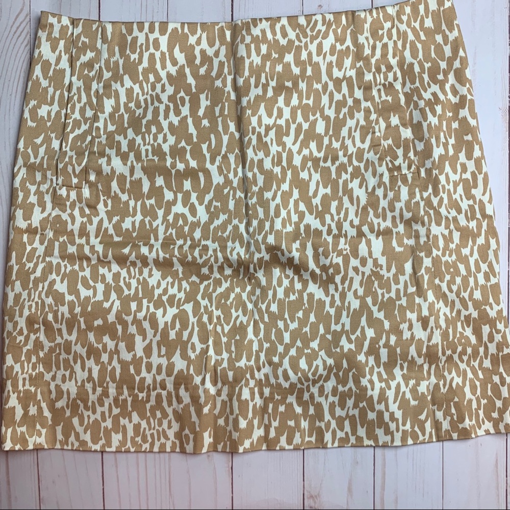 J. Crew Print Mini Skirt